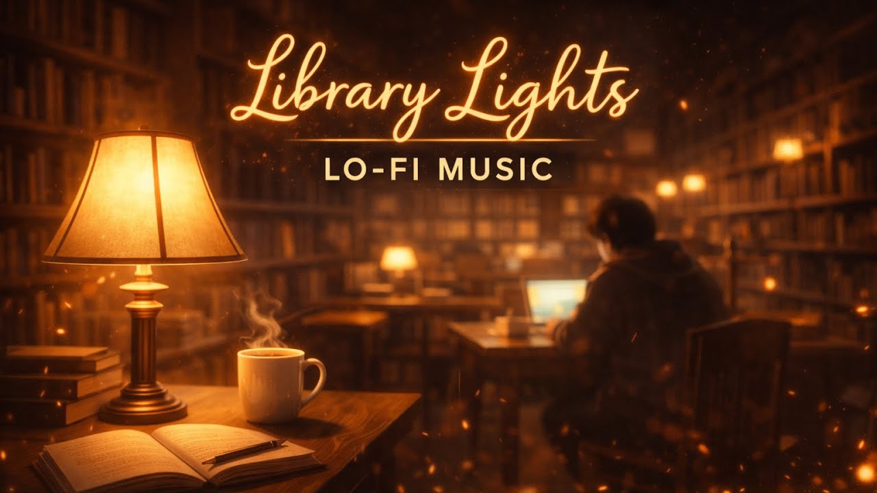 Study With Me LoFi | Library Lights Instrumental Music to Concentrate and Lock In