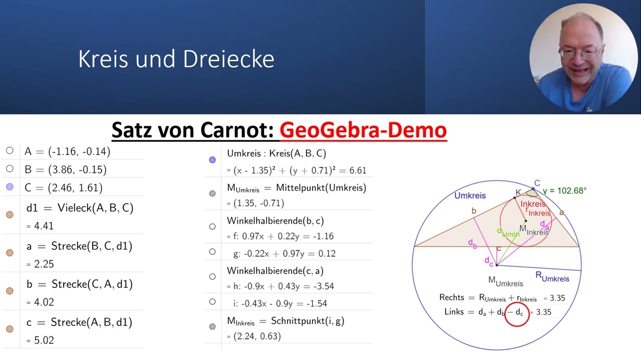 Der Satz von Carnot (Teil 2)