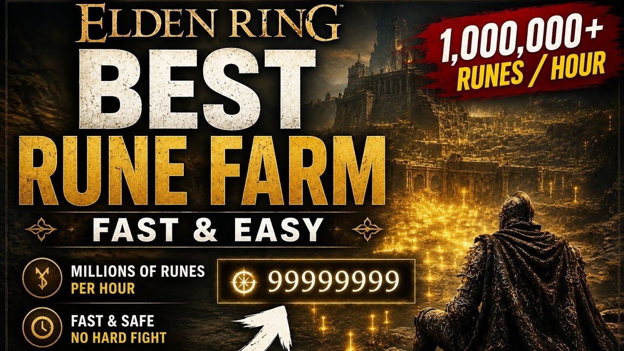 Best Rune Farm in Elden Ring | 9 Million Runes Per Hour