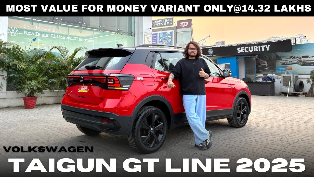 Volkswagen Taigun GT Line 2025 | MOST VFM VARIANT ONLY@14.32 LAKHS | Full review 😍🔥