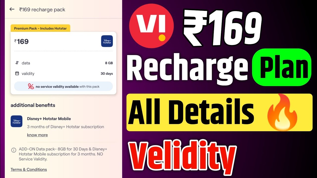 Vi ₹169 Recharge Plan All Details 🔥 | Vodafone Idea ₹161 Plan All Details And Velidity