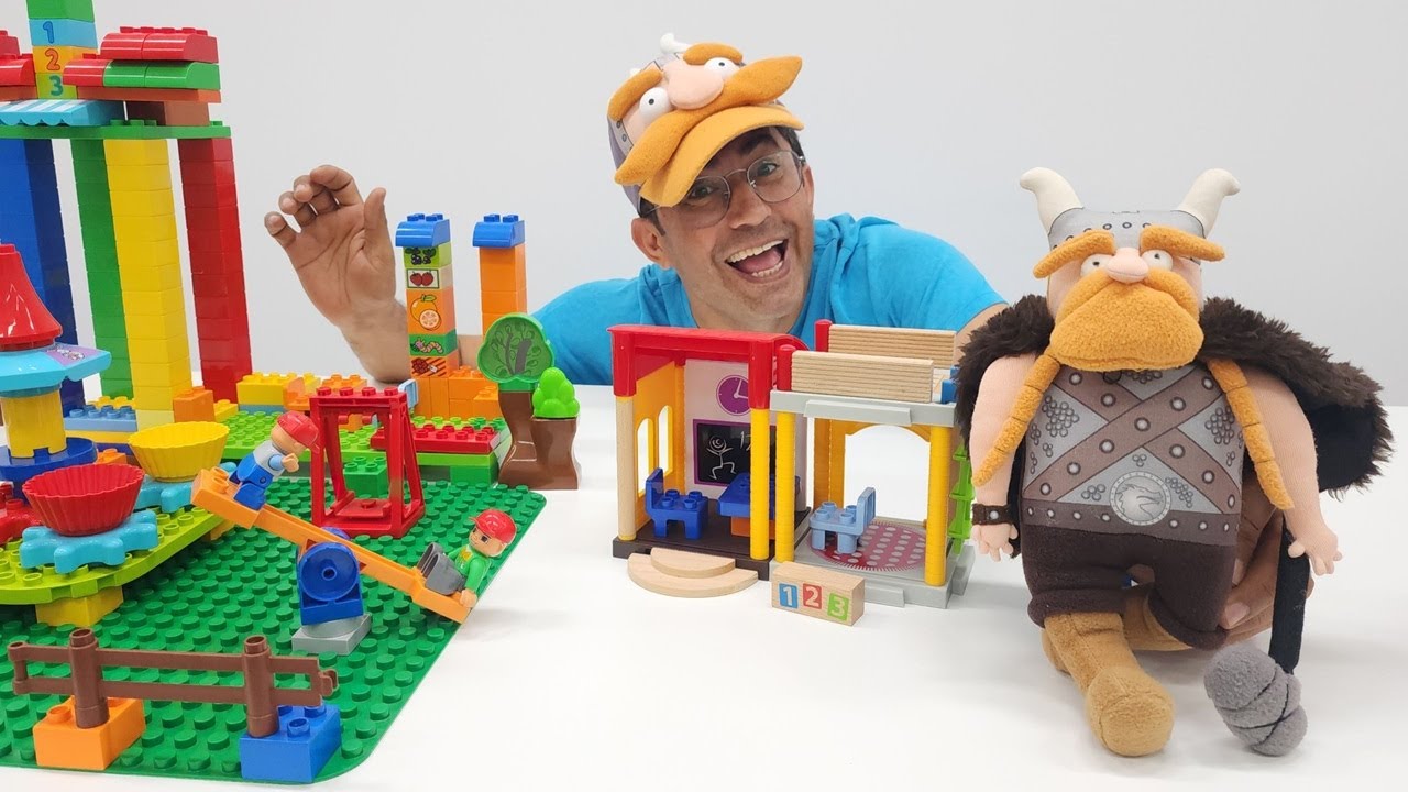 Yeni LEGO DUPLO oyunu! Nail Baba, &ccedil;ocuklar i&ccedil;in bir oyun parkı yapıyor!