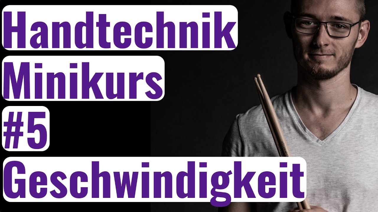 Schneller spielen - Handtechnik Minikurs 5/5 | Schlagzeug Tutorials mit Dennis Berg | 2021