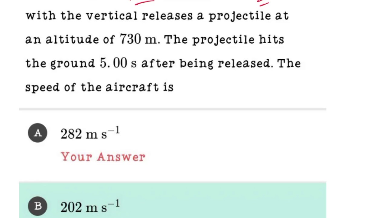 NTA NEET Doubt Solving: An airplane diving at an angle 53.0 degree with the vertical releases ...