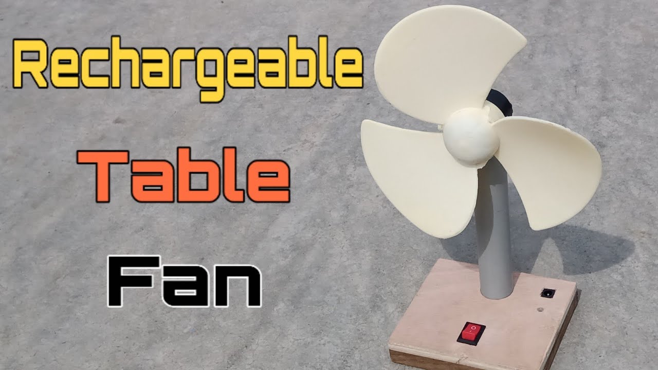 How To Make Mini Rechargeable Table Fan At Home | High speed Dc Fan | By- CreativeShivaji