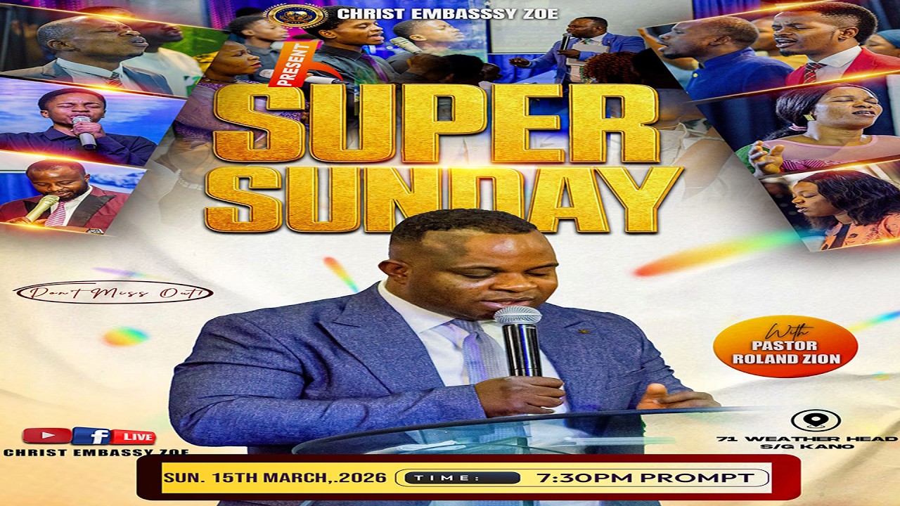 Super Sunday With Pastor Roland Zion 15th March 2026