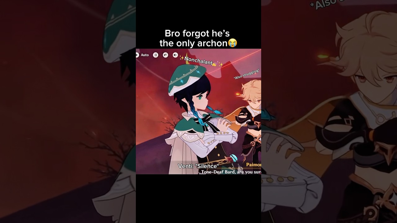 Venti the only archon😌✨ #paimon #venti #mualani #chasca #lumine #genshin