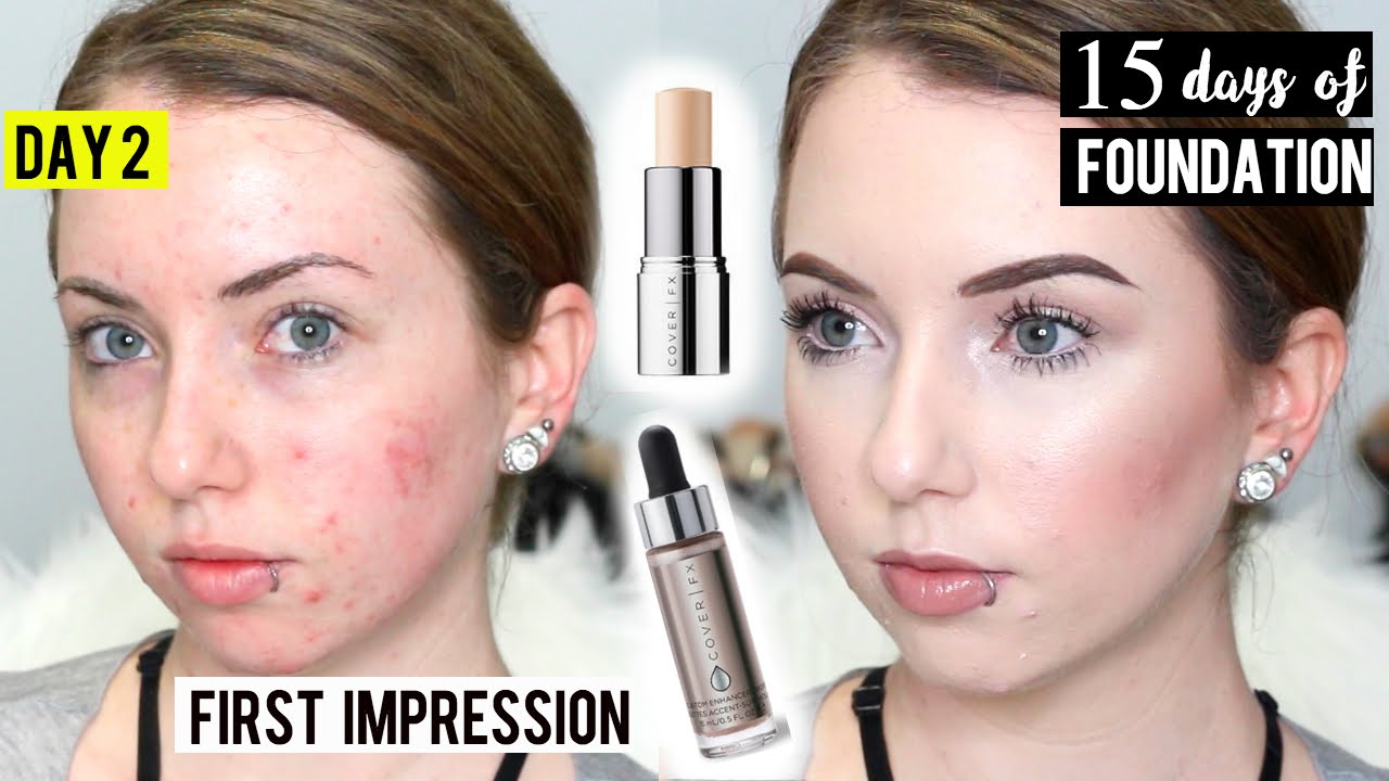 COVER FX COVER CLICK Foundation & Custom Enhancer Drops {Review & Demo} 15 DAYS OF FOUNDATION