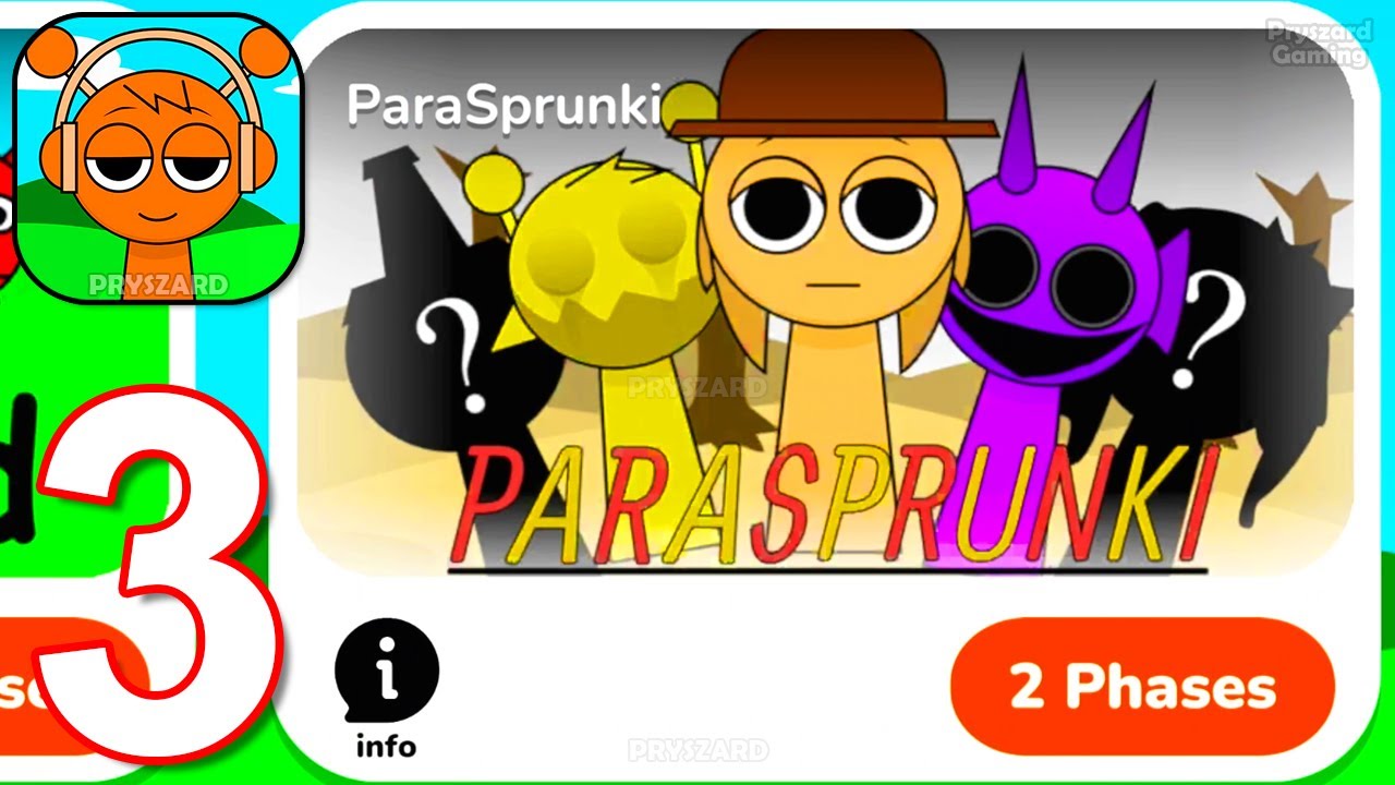 Sprunki - Cute vs Scary Beats - Gameplay Part 3 Sprunked & ParaSprunki Phase 1&2 (iOS, Android)