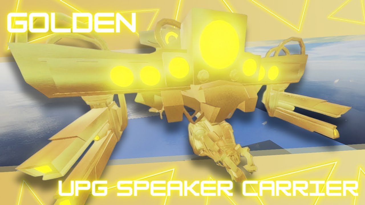 GOLDEN SPEAKER CARRIER SHOWCASE | Skibi Defense 
