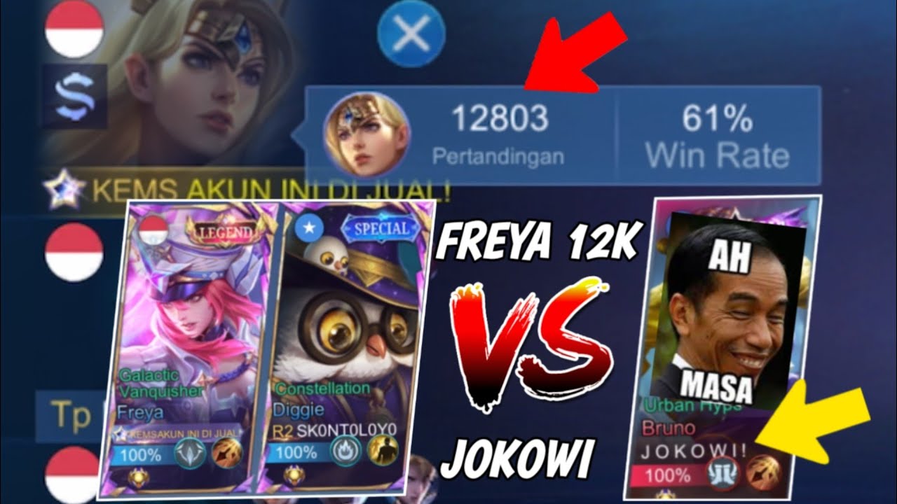 LAGI META FREYA DIGGIE GOLD MALAH KETEMU PAK JOKOWI DI RANK&hellip;