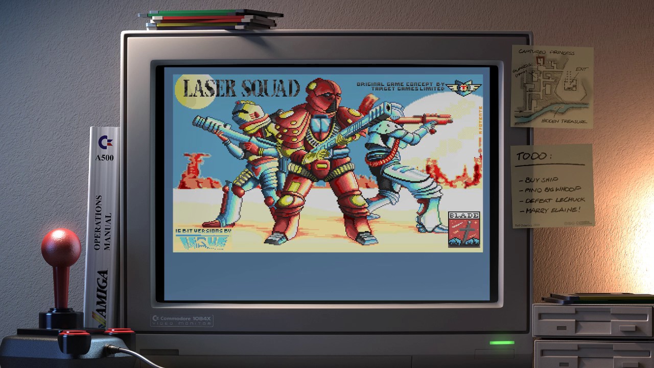 Amiga music: Laser Squad (main theme & ingame - A1200🎧Dolbyfied)