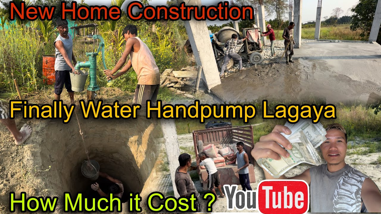 Finally Water Handpump in My New Home 😍 With YouTube Income 💵 How Much it Cost? Village Life❤️
