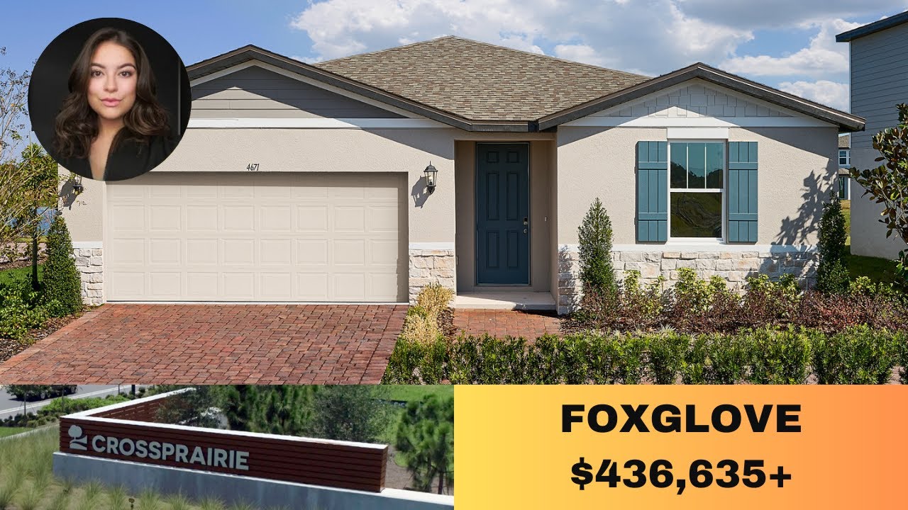 Meritage Homes, The Meadow at Crossprairie, Foxglove Model, Florida
