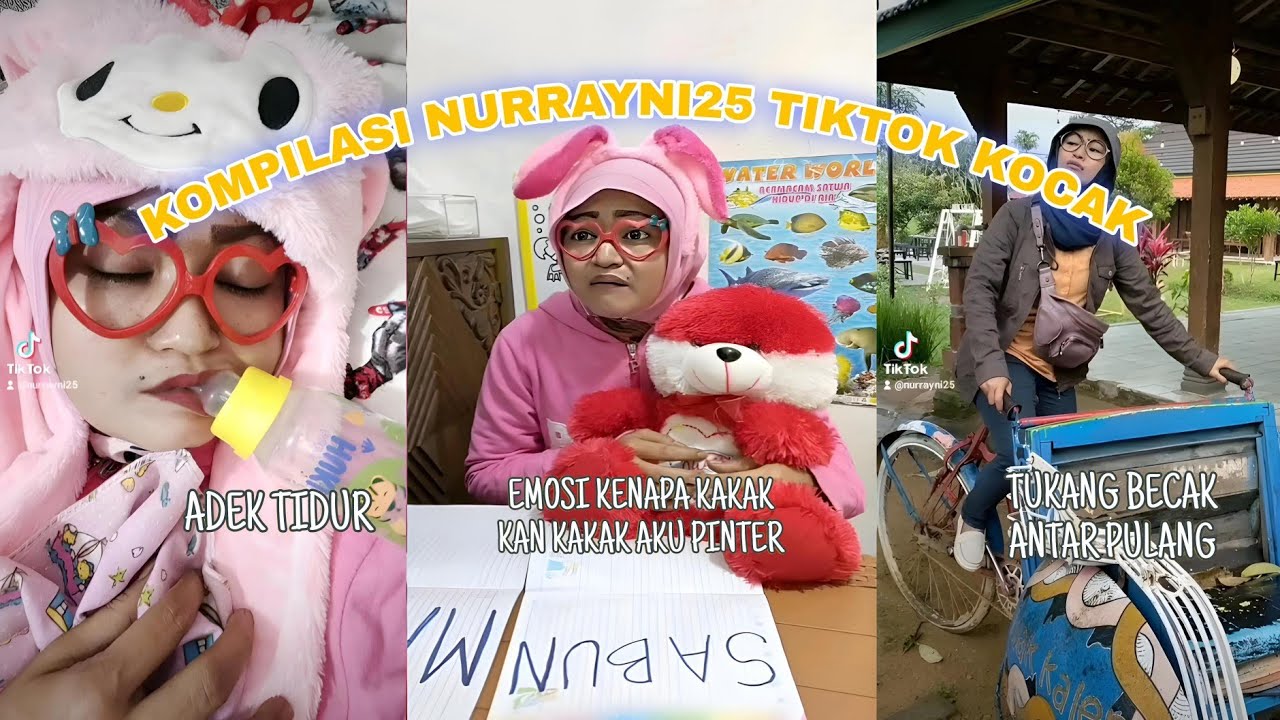 KOMPILASI Tiktok Kocak Nurrayni25 PALING NGAKAK!!! 😂🤣#01