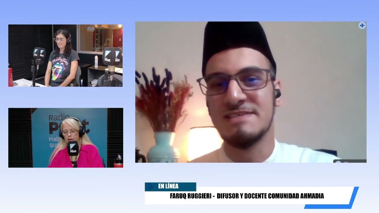 Faruq Ruggieri, difusor y Docente Comunidad Ahmadia   en Radio Post.