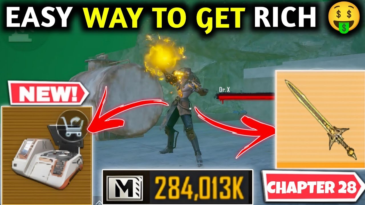 EASY WAY TO GET RICH 🤑 PUBG METRO ROYALE CHAPTER 28
