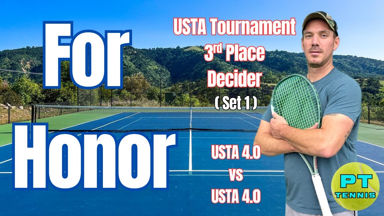 USTA 4.0 Match — Set 1 (Baseline War + Heavy Spin)