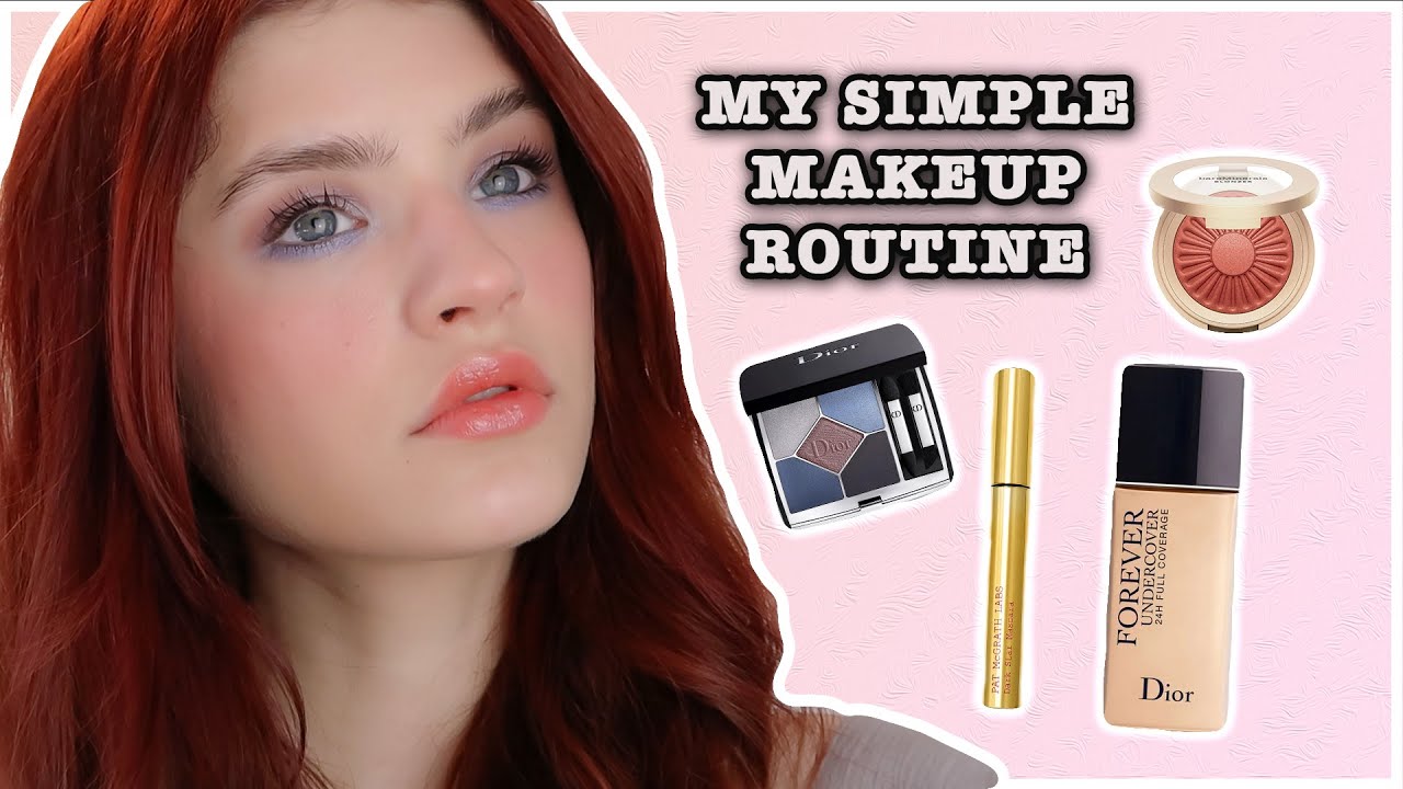 My easy, fast  and healthy looking makeup routine 🌸💖 | Dior, bare minerals, pat mcgrath