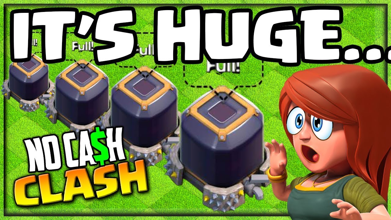 BIGGER Than EVER! Insane Dark Elixir No Cash Clash of Clans #37