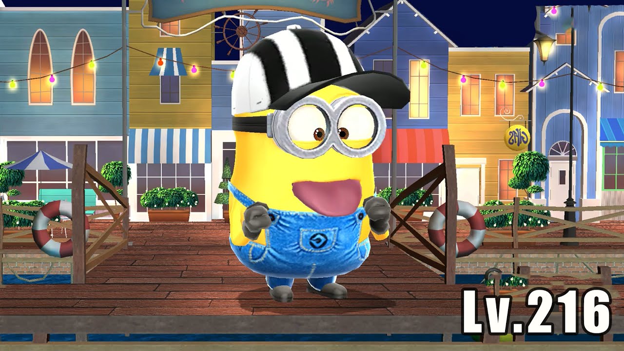 Minions PC game Minion rush Referee minion Increase Despicable Multiplier 9 times at Pier 12 Lv 216