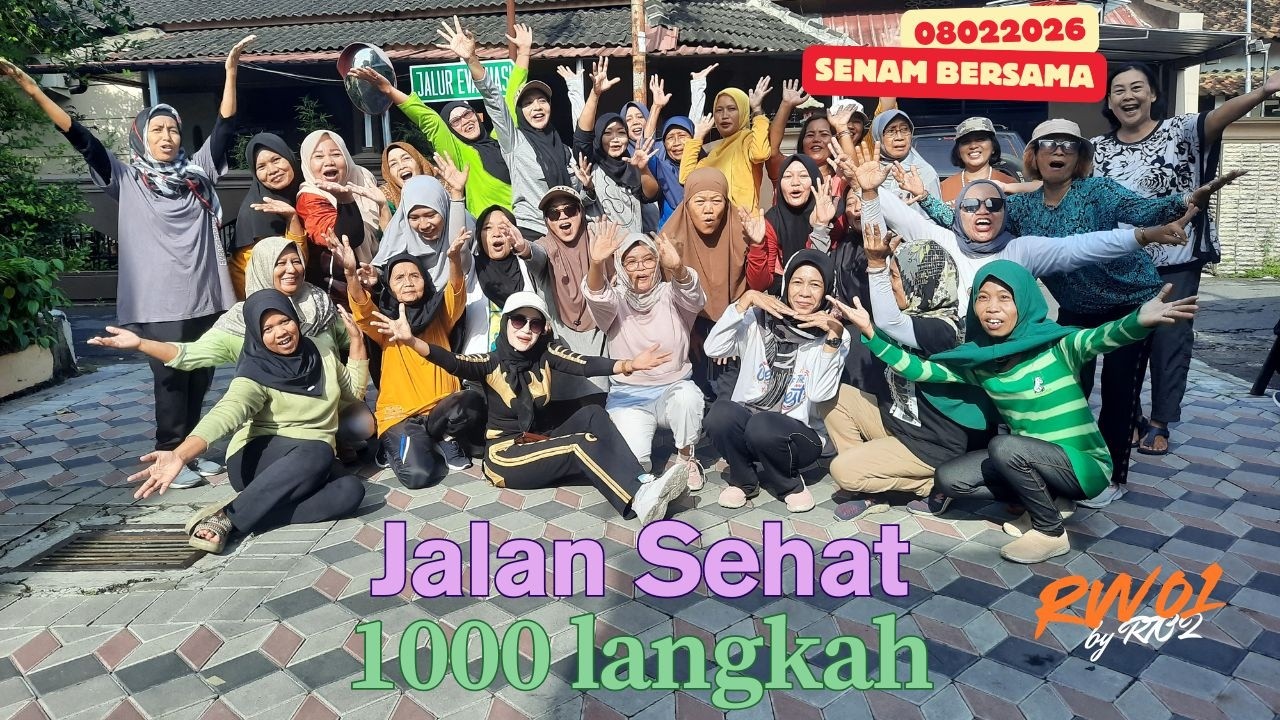 Jalan sehat 1000 Langkah Februari Warga RW01 by rt02
