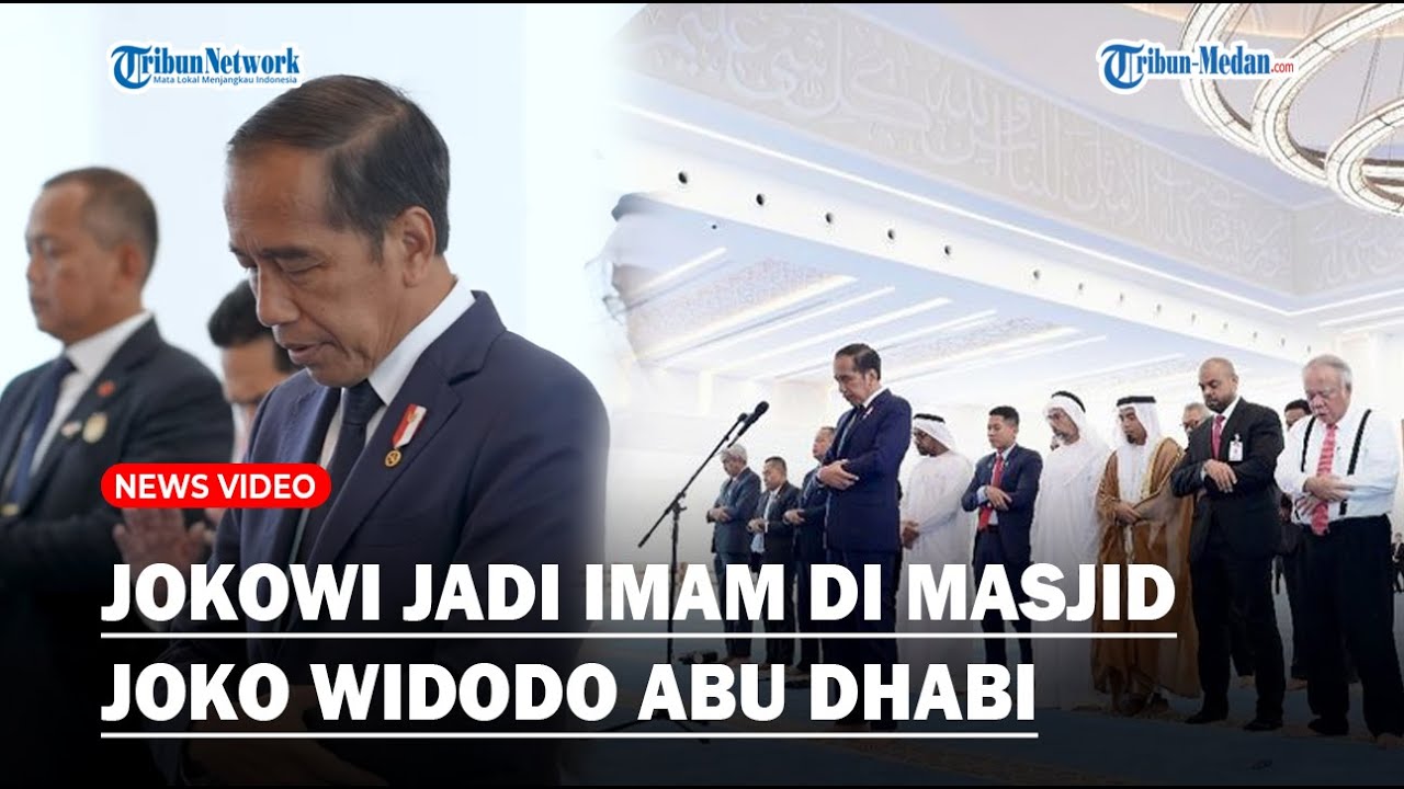 TERSOROT! MOMEN PRESIDEN Jokowi Jadi Imam di Masjid Joko Widodo Abu Dhabi