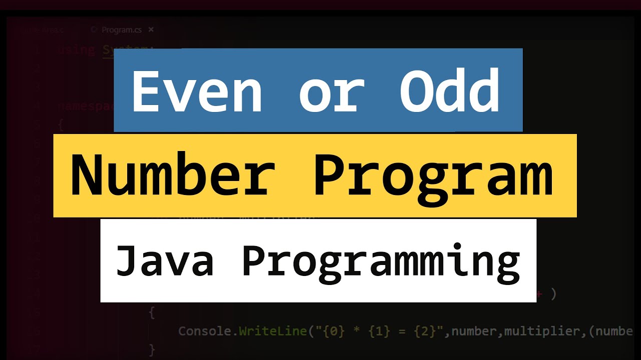 Пример программы Java для четных и нечетных чисел (ввод пользователя)