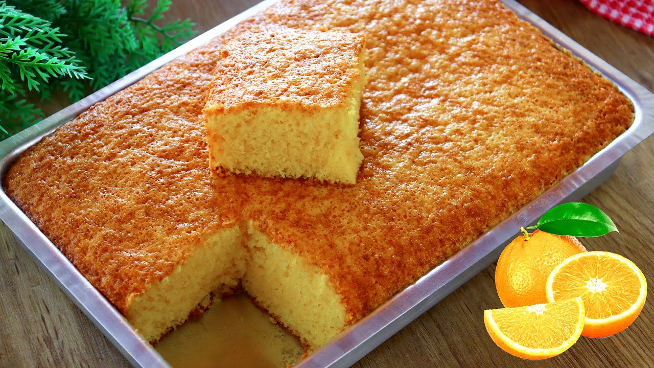 BOLO DE LARANJA FOFINHO GRANDÃO E DELICIOSO