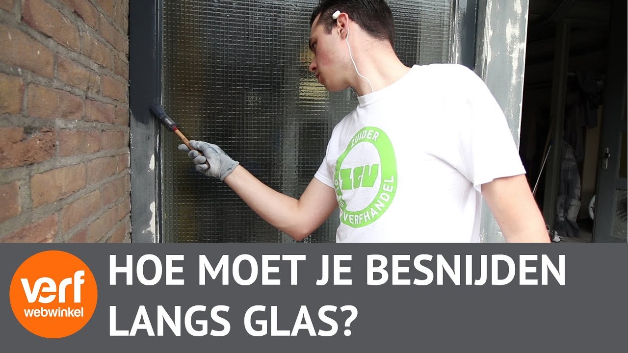 Strak schilderen langs glas! Hoe doe je dat?