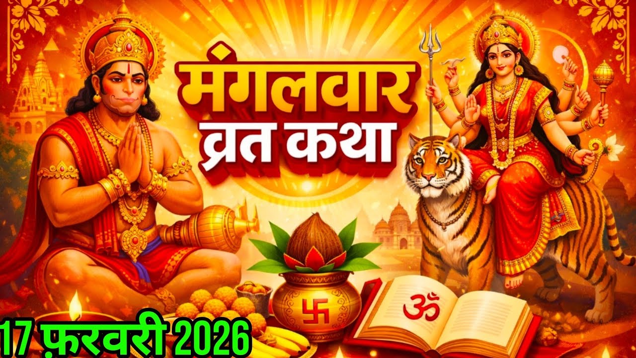 आज 17 फ़रवरी मंगलवार के दिन ज़रूर सुने मंगलवार व्रत की कथा Mangalwar ki katha ,#Mangalwar vrat katha