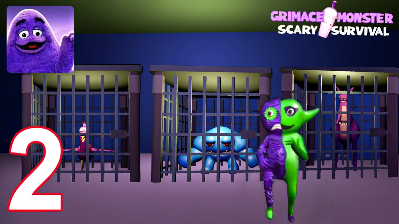 Grimace Monster Scary Survival - Gameplay Walkthrough Part 2 - New Update (Android, iOS)