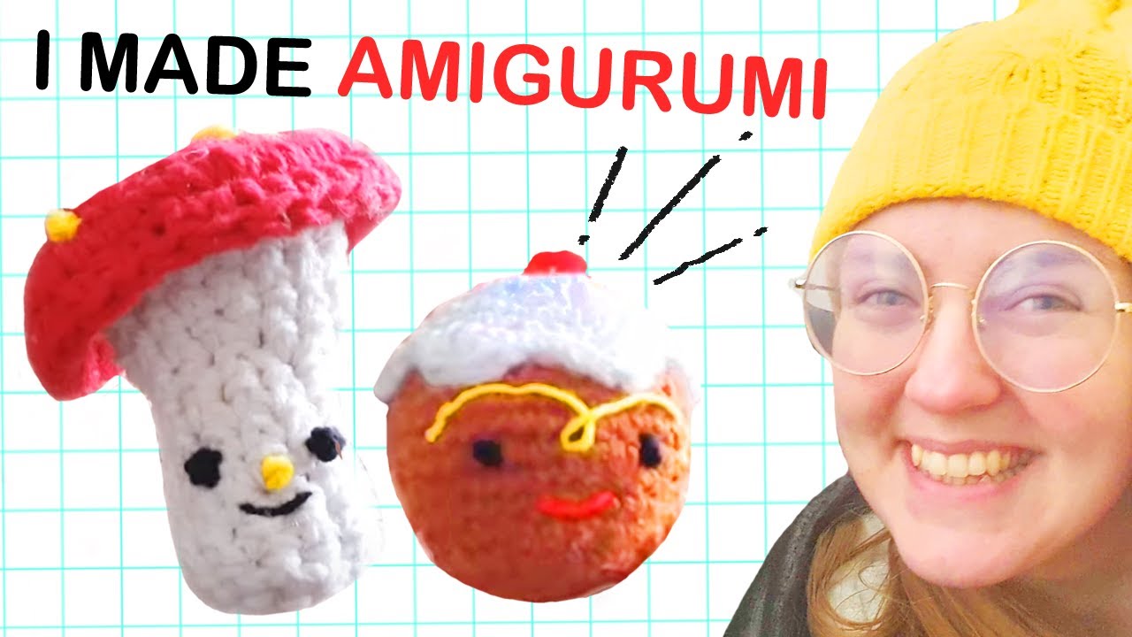Я сделала амигуруми без выкройки..?! 🍄🧶
