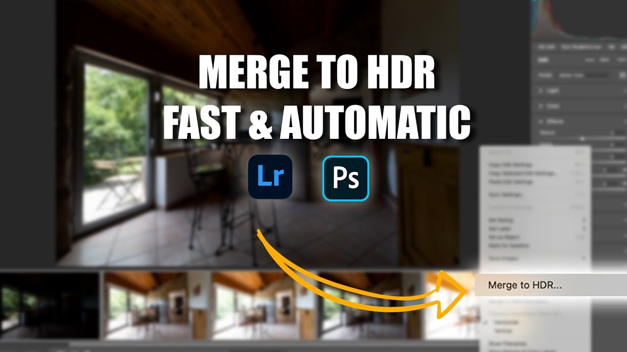 HDR Automatic Blending In Photoshop And Lightroom For Real Estate Photography