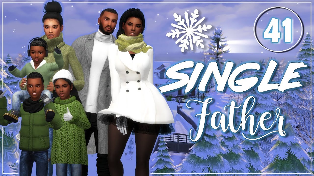 The Sims 4 🎣 Single Father 🎣#41 Winter Family Pictures