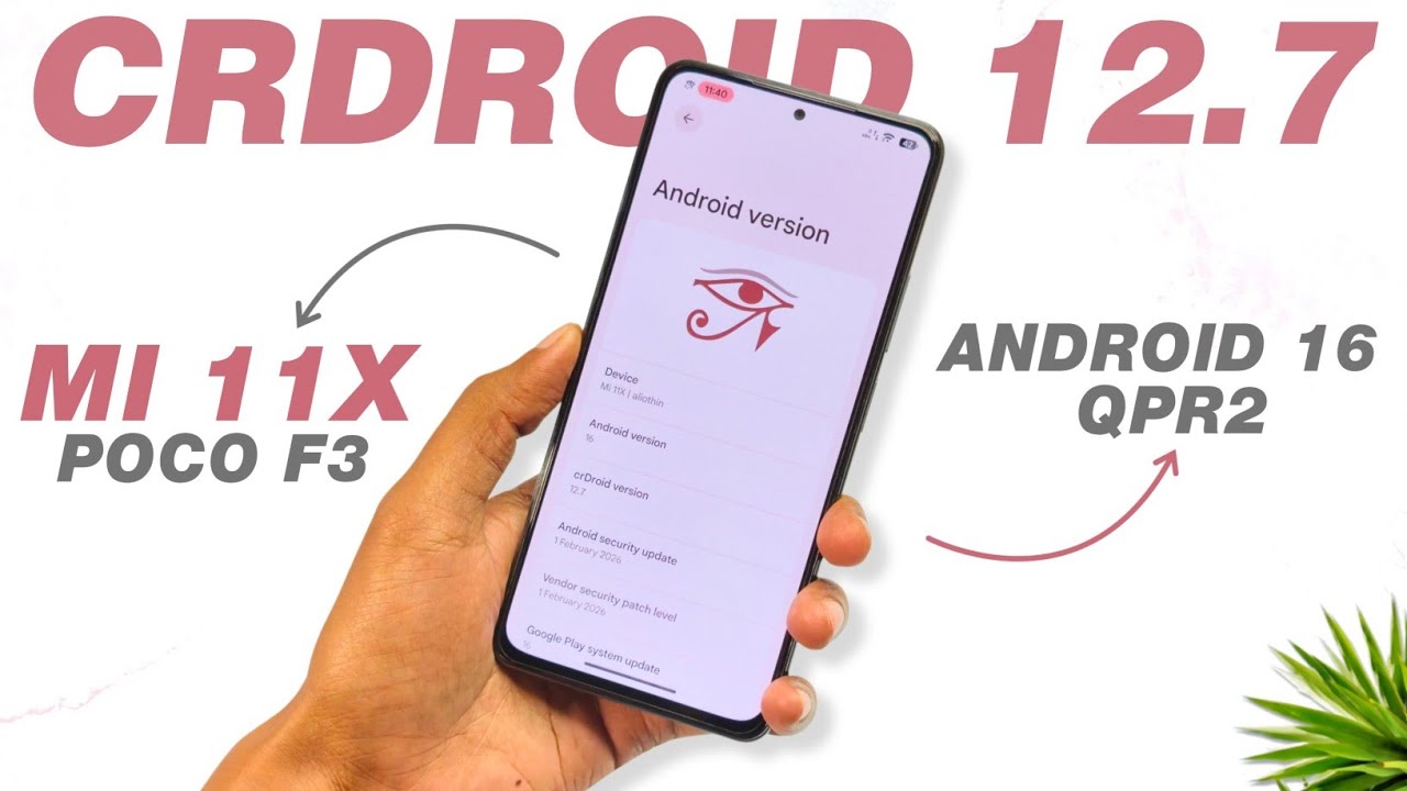 CrDroid v12.7 Android 16 QPR2 Update | Mi 11X And POCO F3