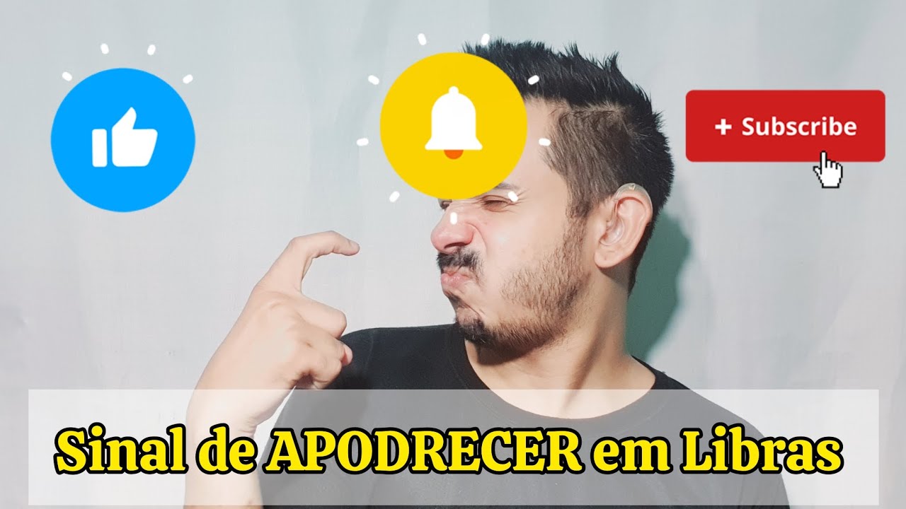 Sinal de APODRECER em Libras 