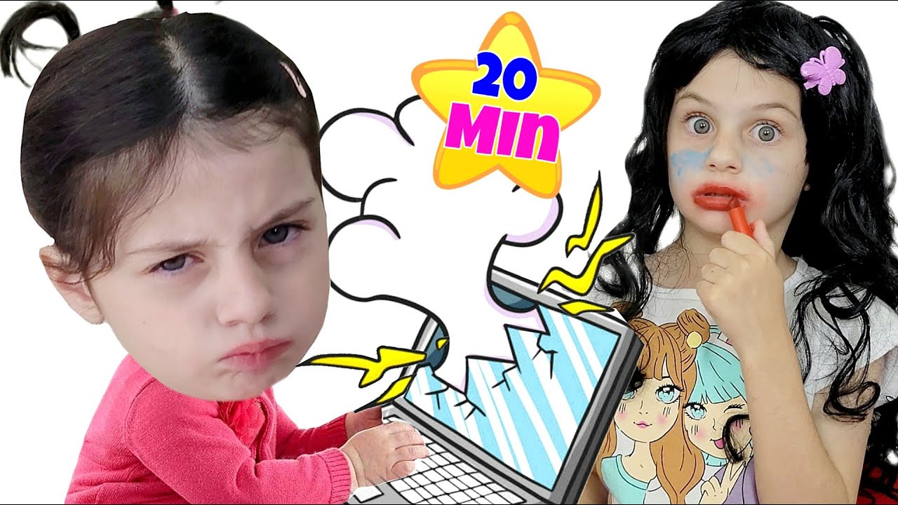 Mimi e Julinha em uma História engraçada da Irmã BEBÊ e a visita da sua PRIMA e outras aventuras