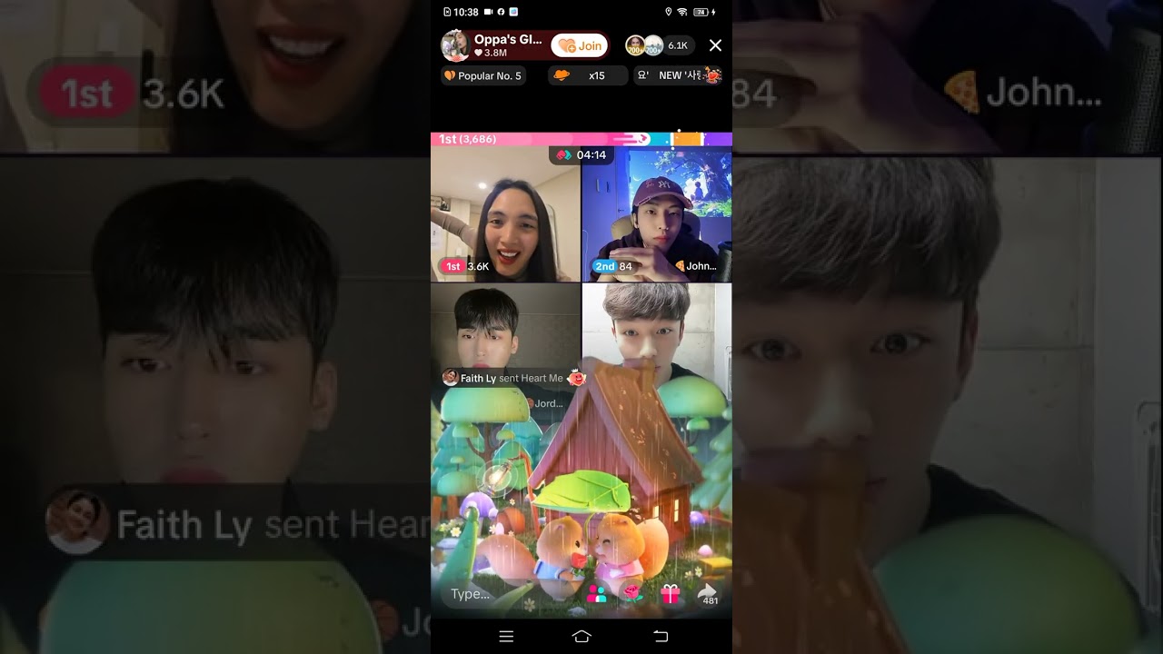 Oppa's girl Ellah with Seung Pk battle 3 husband Jhonny, Jordan and hyuno