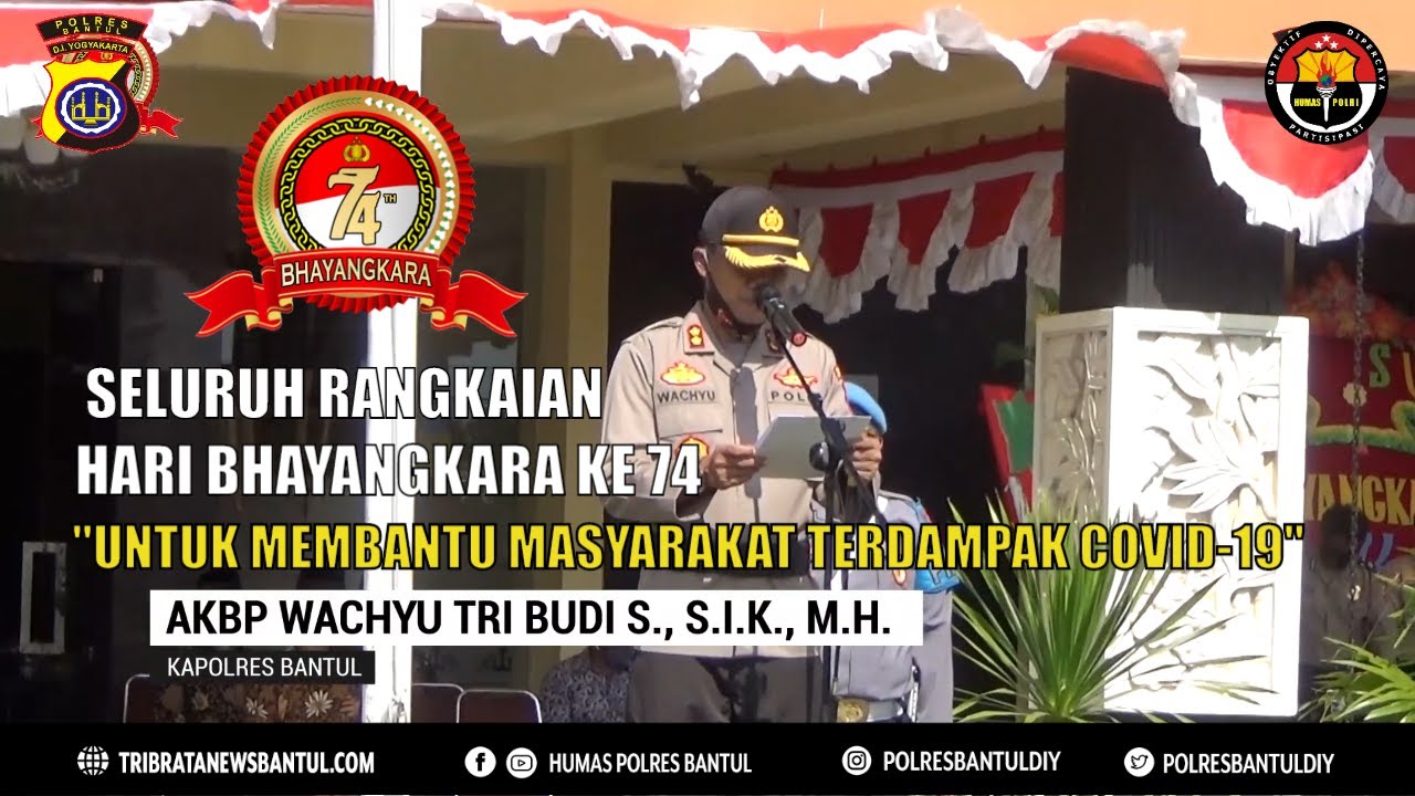 #polresbantul KUMPULAN SELURUH KEGIATAN HARI BHAYANGKARA KE 74 POLRES BANTUL TAHUN 2020