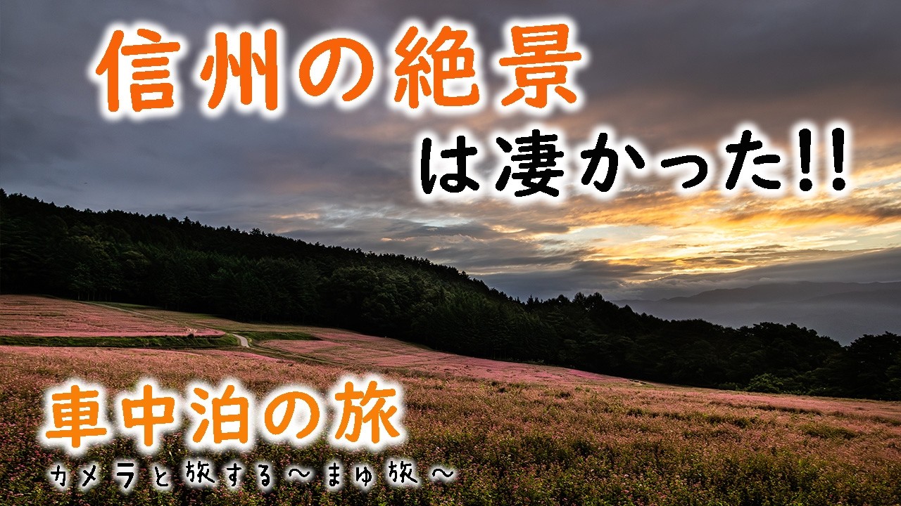 【車中泊の旅】幻の赤蕎麦を愛で食べ信州ひとり旅