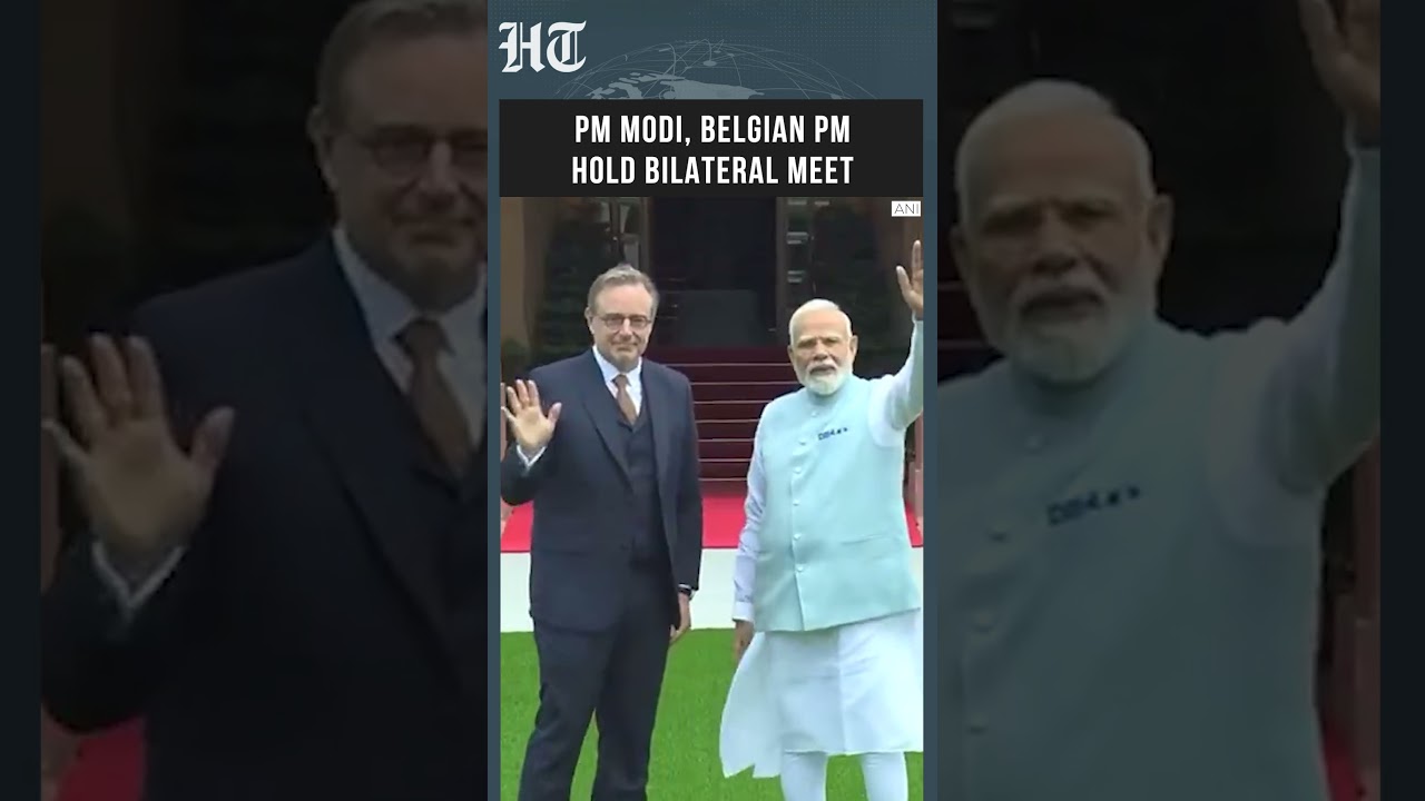 PM Modi Meets Belgian Prime Minister Bart De Wever in Delhi #Shorts