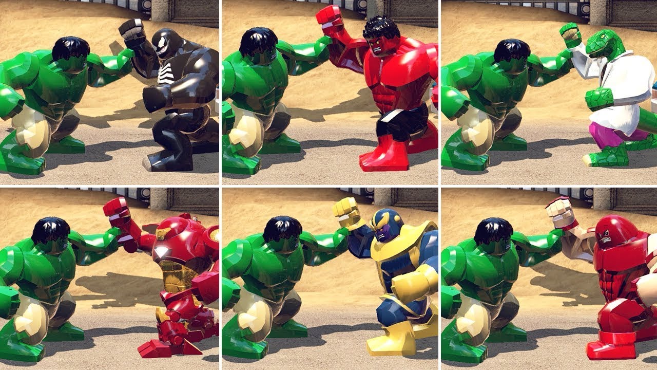 Hulk vs All Big-Fig Characters in LEGO Marvel Super Heroes (2025)