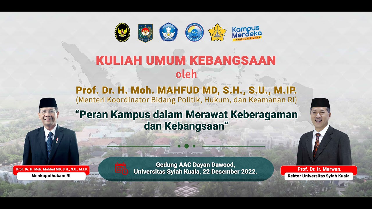 Kuliah Umum Kebangsaan Menkopulhukam RI