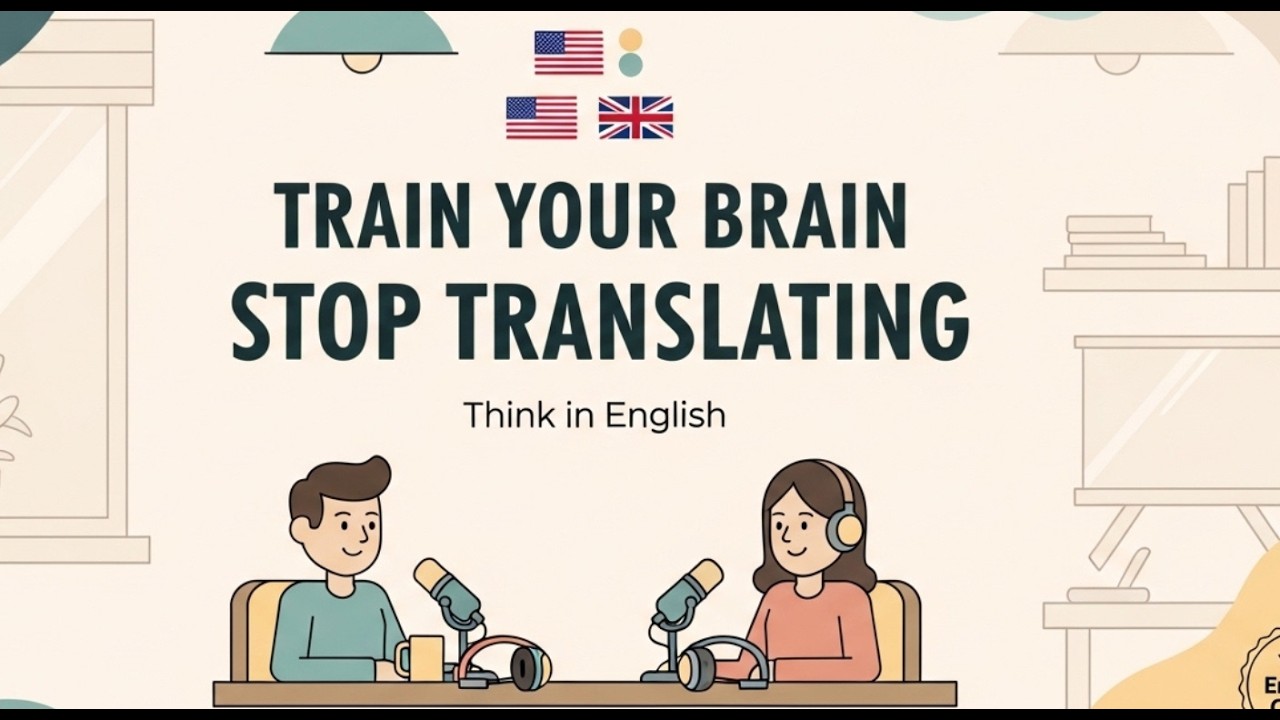 How to Train Your Brain to Think in English (Stop Translating) | English Conversation Podcast