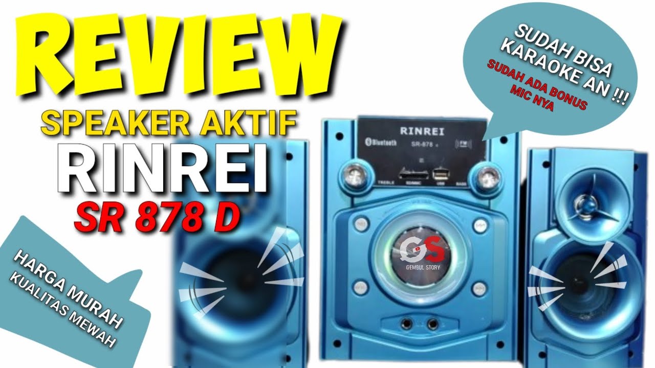 Speaker aktif rinrei sr 878 - Gembul story