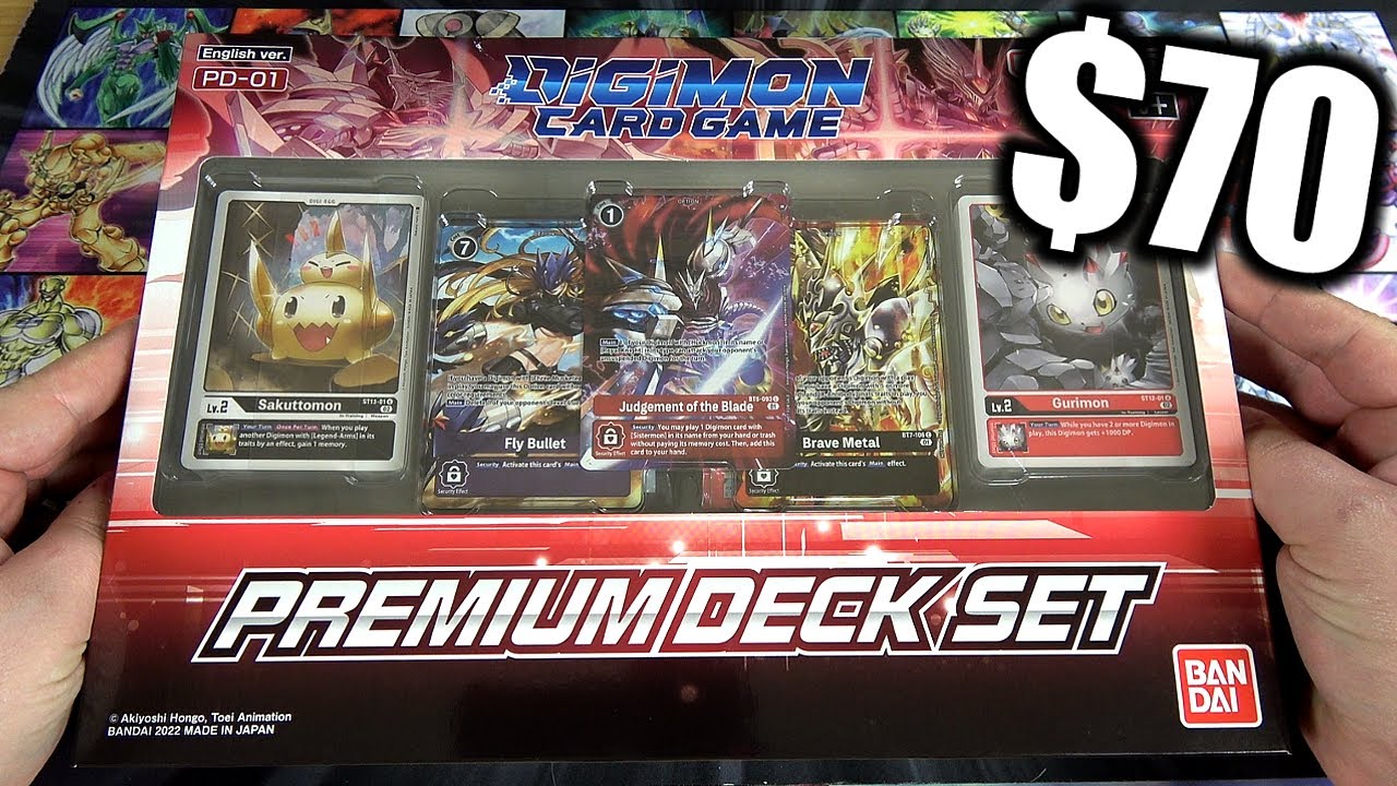 NEW $70 Digimon Premium Deck Set Unboxing | Too Expensive?!