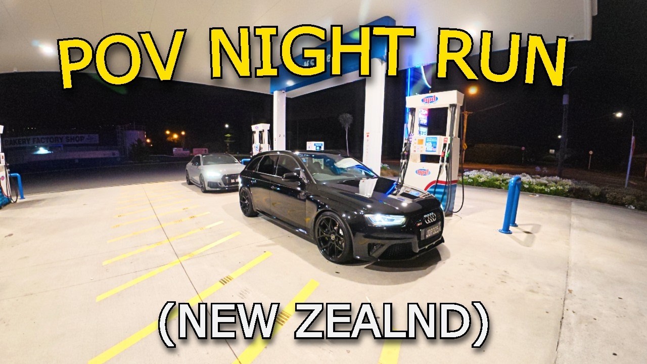 POV Night Drive in my Audi RS4 as a 20 year old in New Zealand.