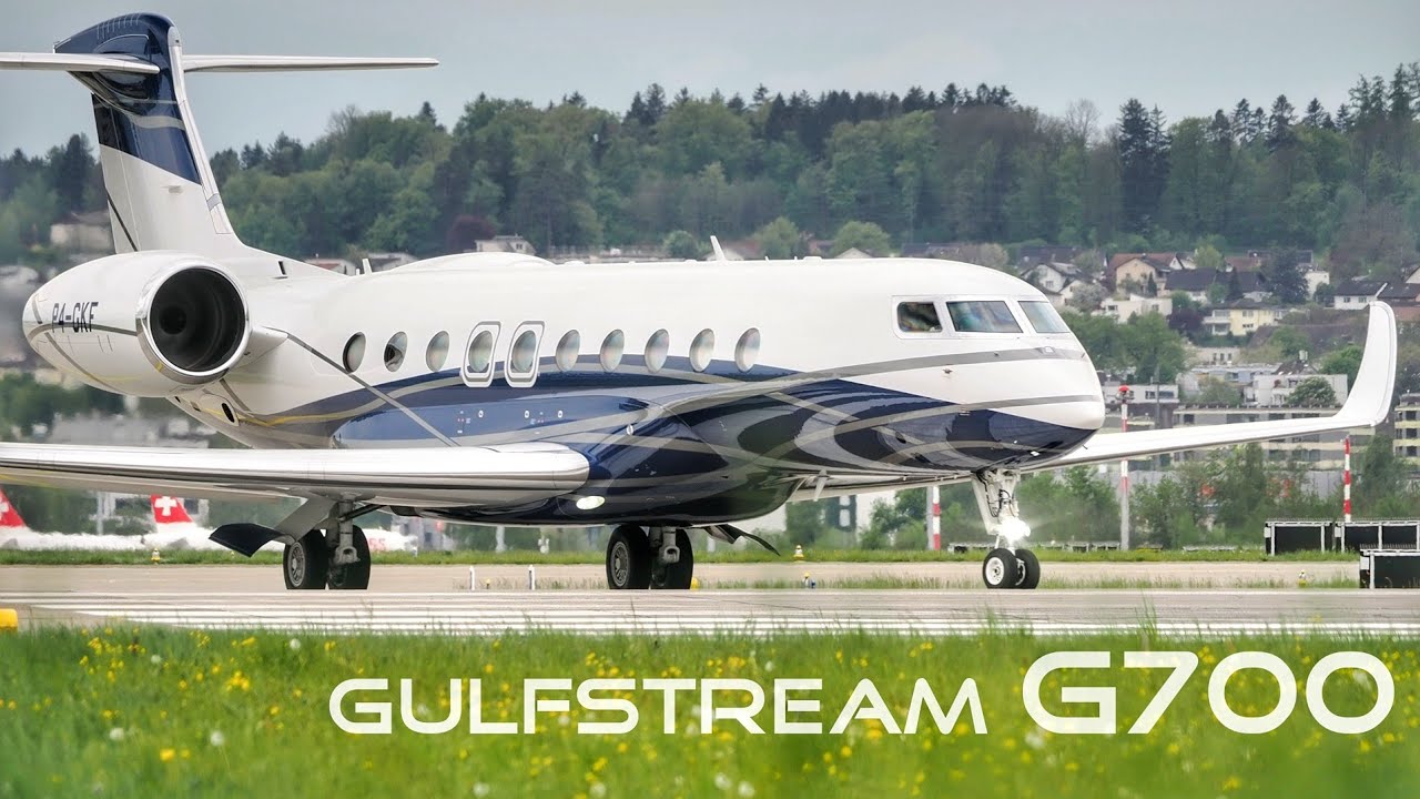 Gulfstream G700 Take-Off RWY32 Zurich Airport 23.04.2025 #GA7C