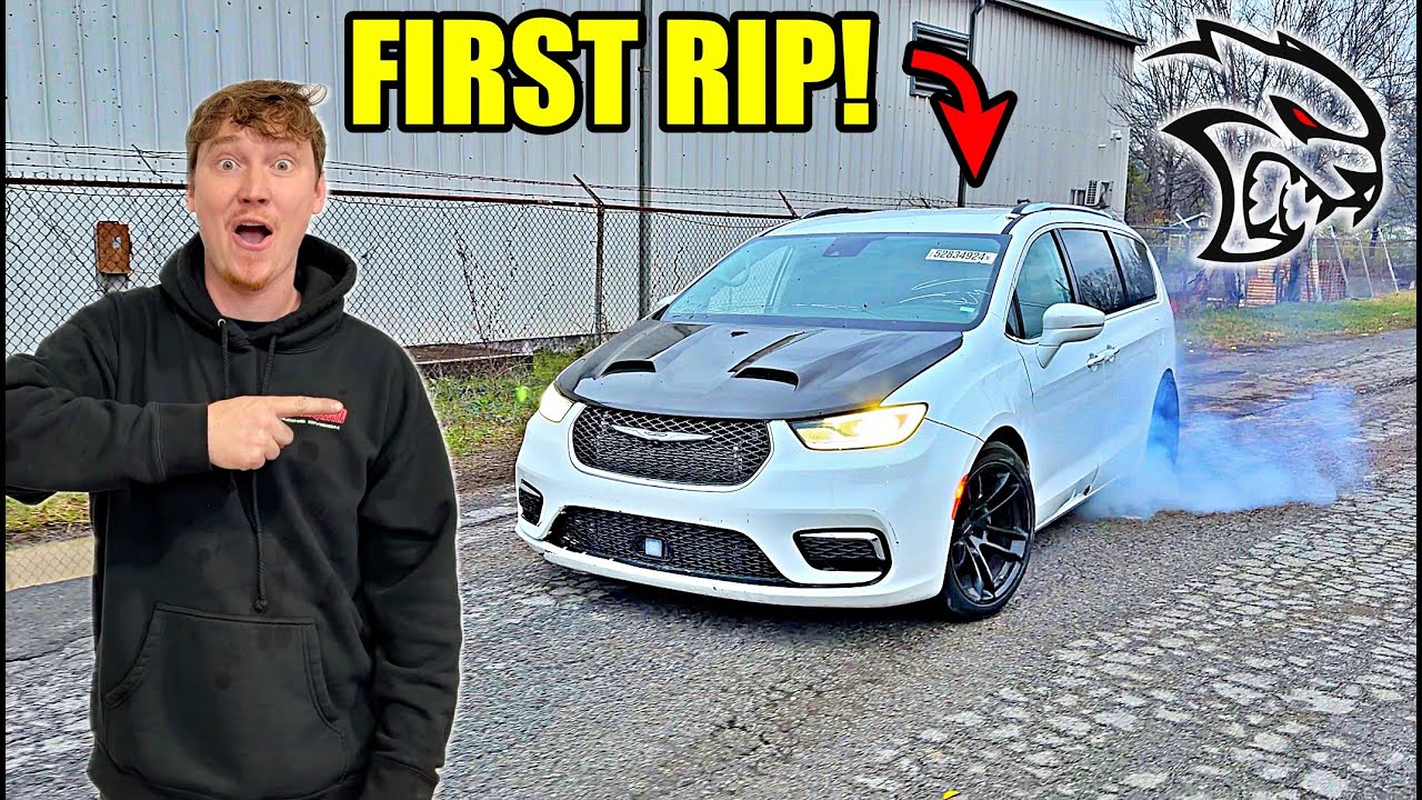 Первый тест-драйв минивэна Hellcat Swap!!!
